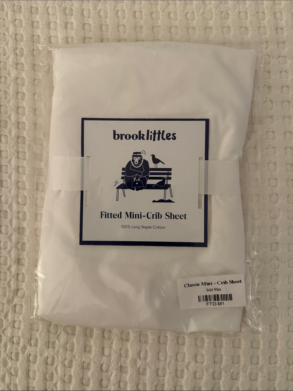 Brooklinen brooklittles Fitted Mini-Crib Sheet